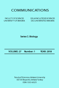 Communications Faculty of Sciences University of Ankara Series C  Biology Kapak resmi