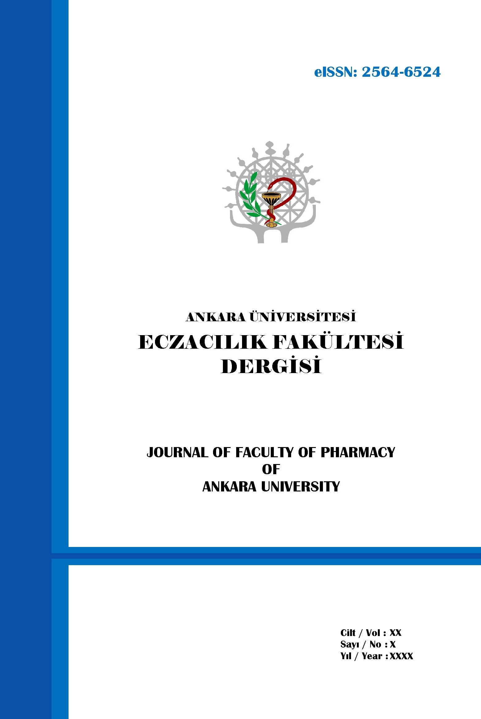 Ankara Üniversitesi Eczacılık Fakültesi Dergisi Kapak resmi