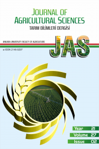 Journal of Agricultural Sciences Kapak resmi